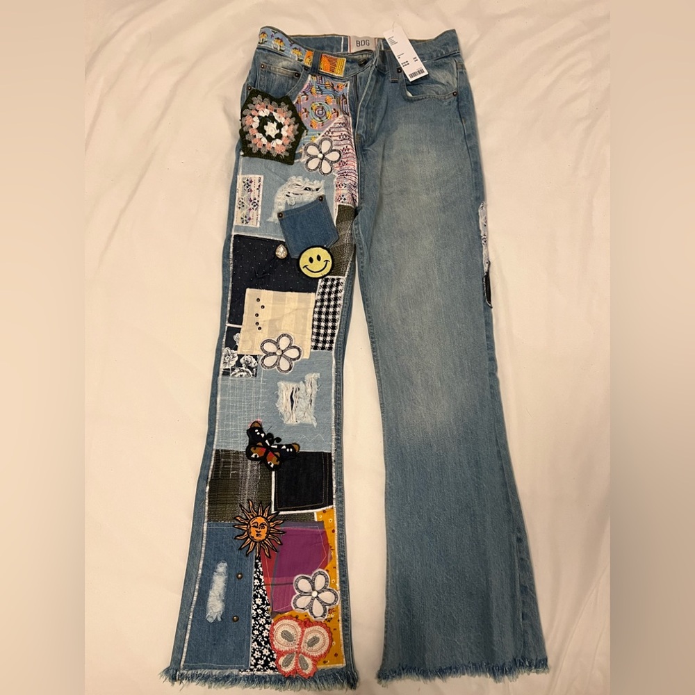 New With Tag BDG Urban Outfitters High-Waisted Flare Jean - Indigo Craft